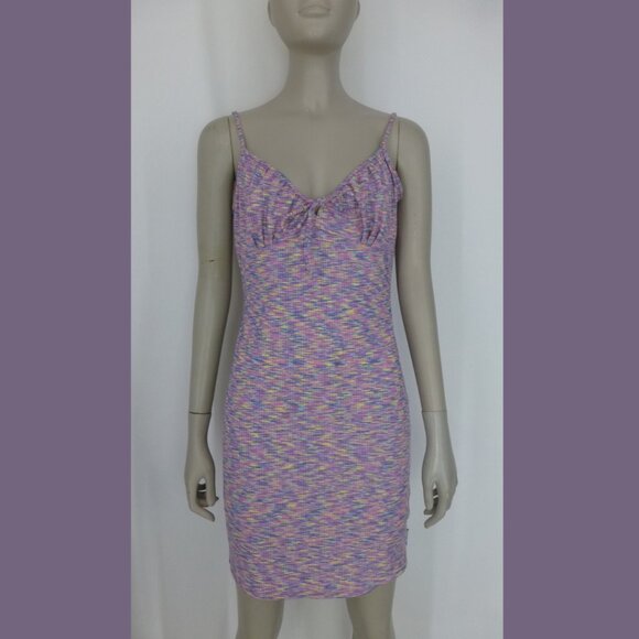 Guess X J Balvin Collab Limited Edition Space Dyed Ribbed Knit Mini Dress - Picture 2 of 15